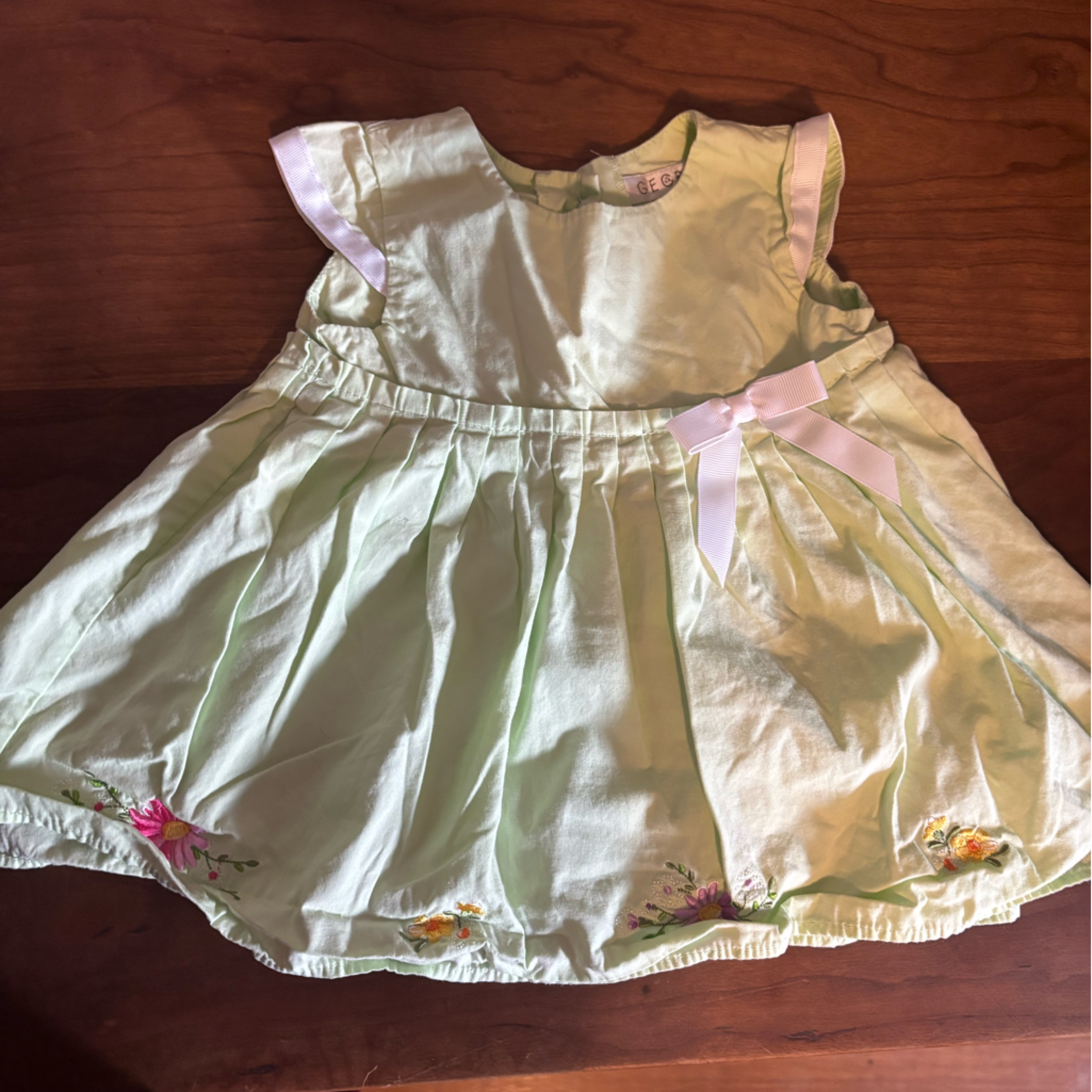 Vintage Cotton Dress With Embroidery